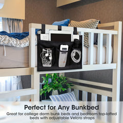 Bedside Caddy for Bunk Hospital Beds Camp Baby Bed Rails Dorms & Strollers