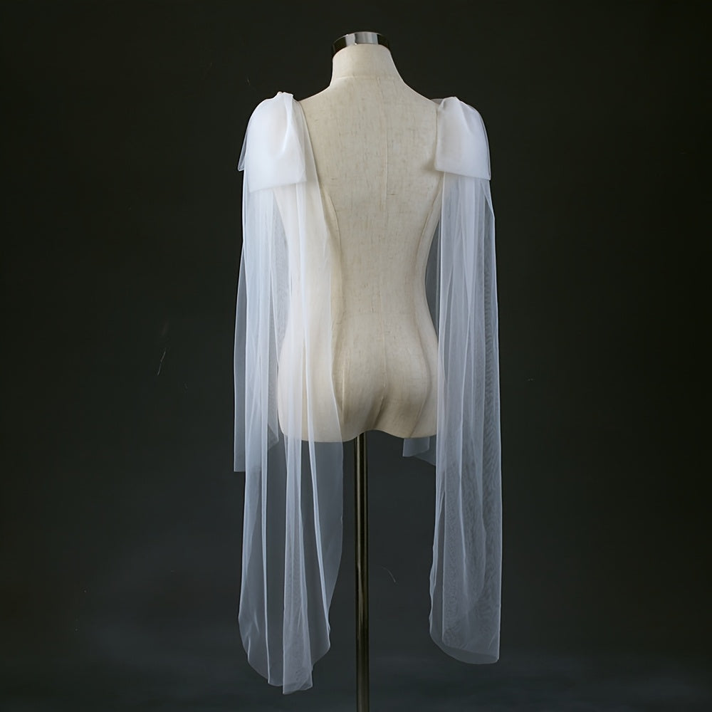 Romantic Mesh Bow Shoulder Accessories for Women