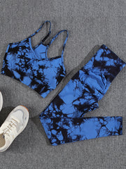 Tie Dye Yoga Suit Sports Bra & Leggings Activewear