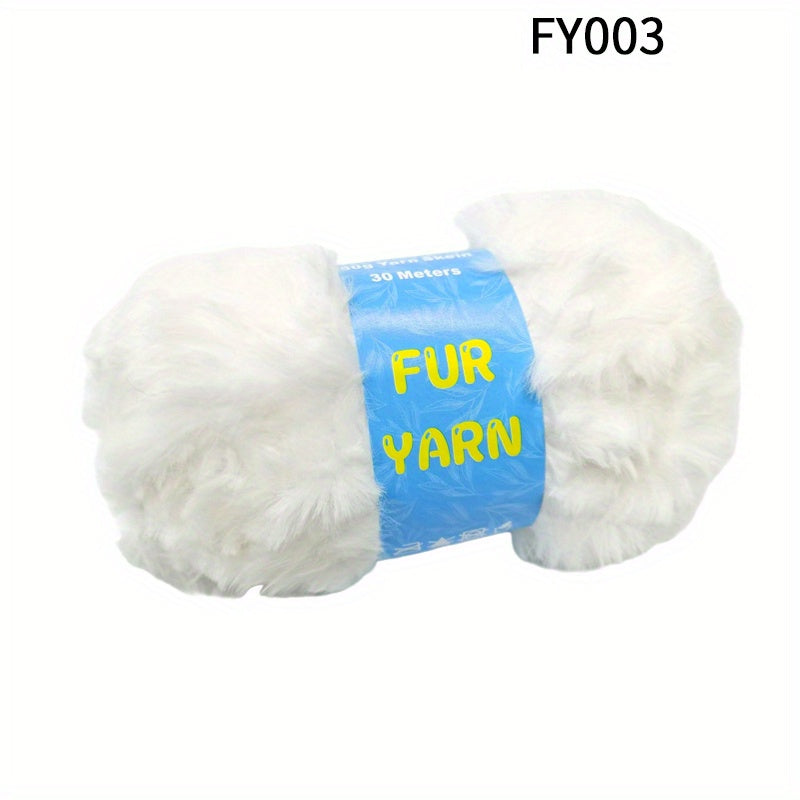 4pcs Faux Mink Fur Yarn for DIY Knitting/Crocheting