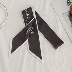 Skinny Scarf Hair Ribbon Satin Twilly Scarf