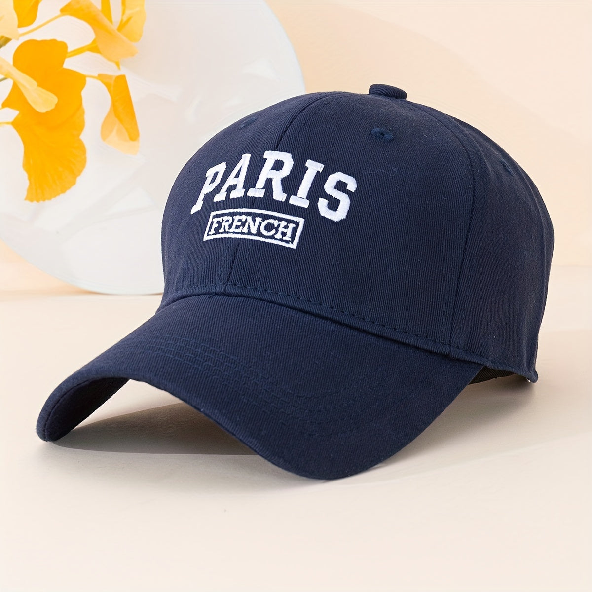 French Paris Embroidery Baseball Cap Lightweight Unisex Sun Hat