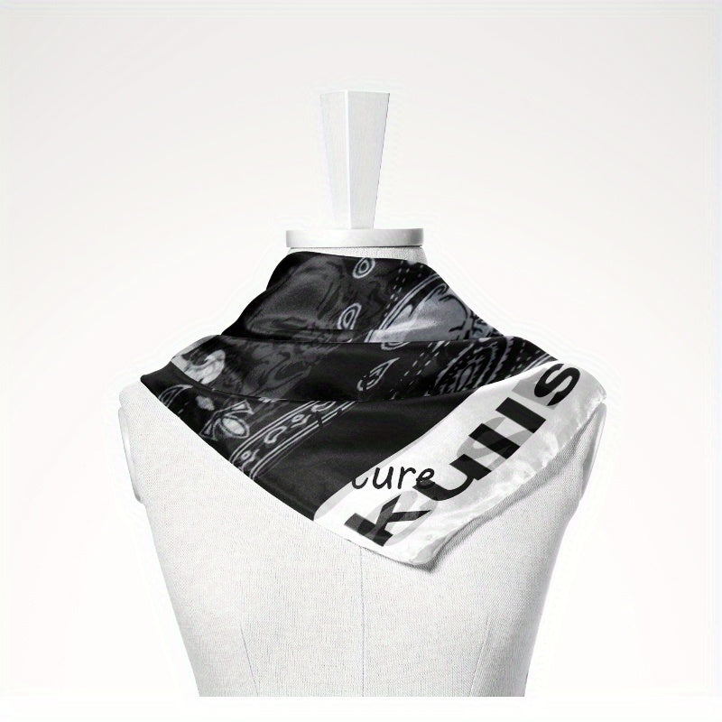 Customizable Square Scarf for Women and Men Soft Polyester Shawl Ideal Gift