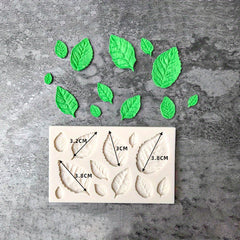 Tree Leaf Shaped Chocolate Mold 3D Silicone Mold Rose Leaves Candy Mold