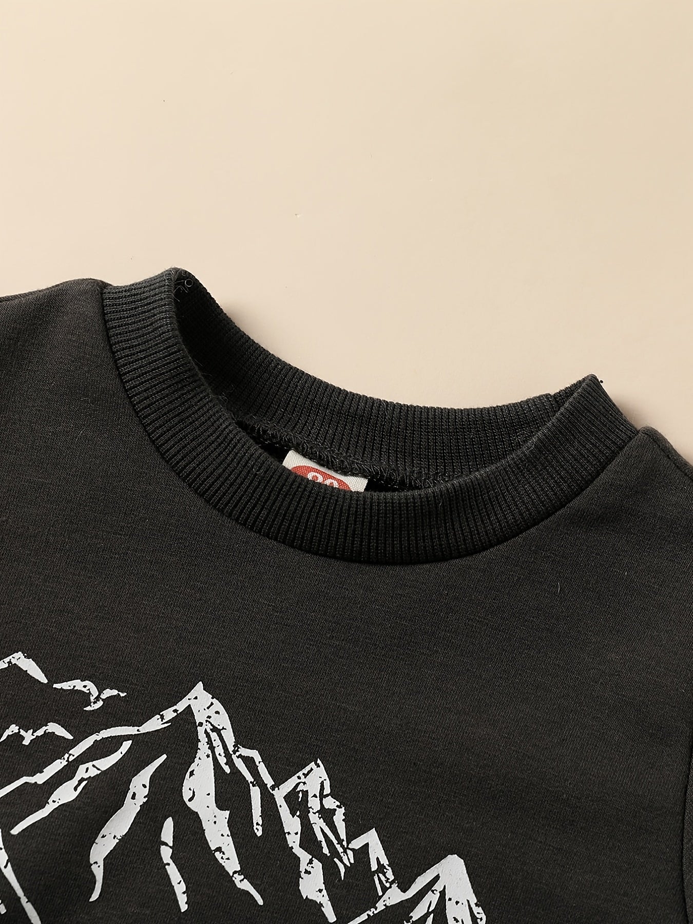 Infant Crew Neck Sweatshirt Letter Print Shirt Tops