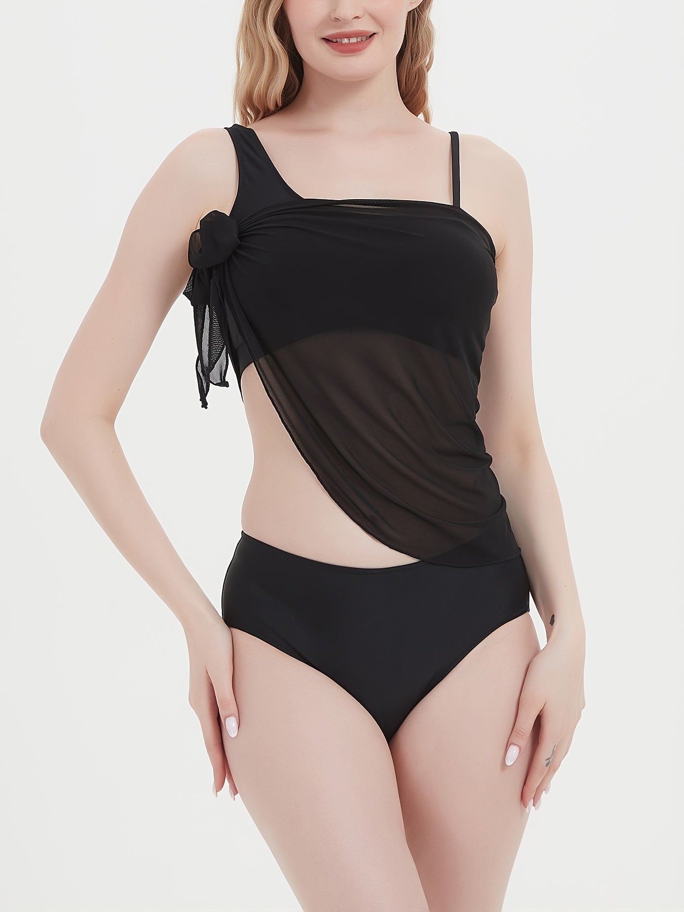 Sexy Beach Cover Up Wrap Ruched Knot Side Sarong