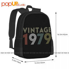 1979 Vintage 40th Birthday Backpack - Large Capacity 3D Printing Multi-function