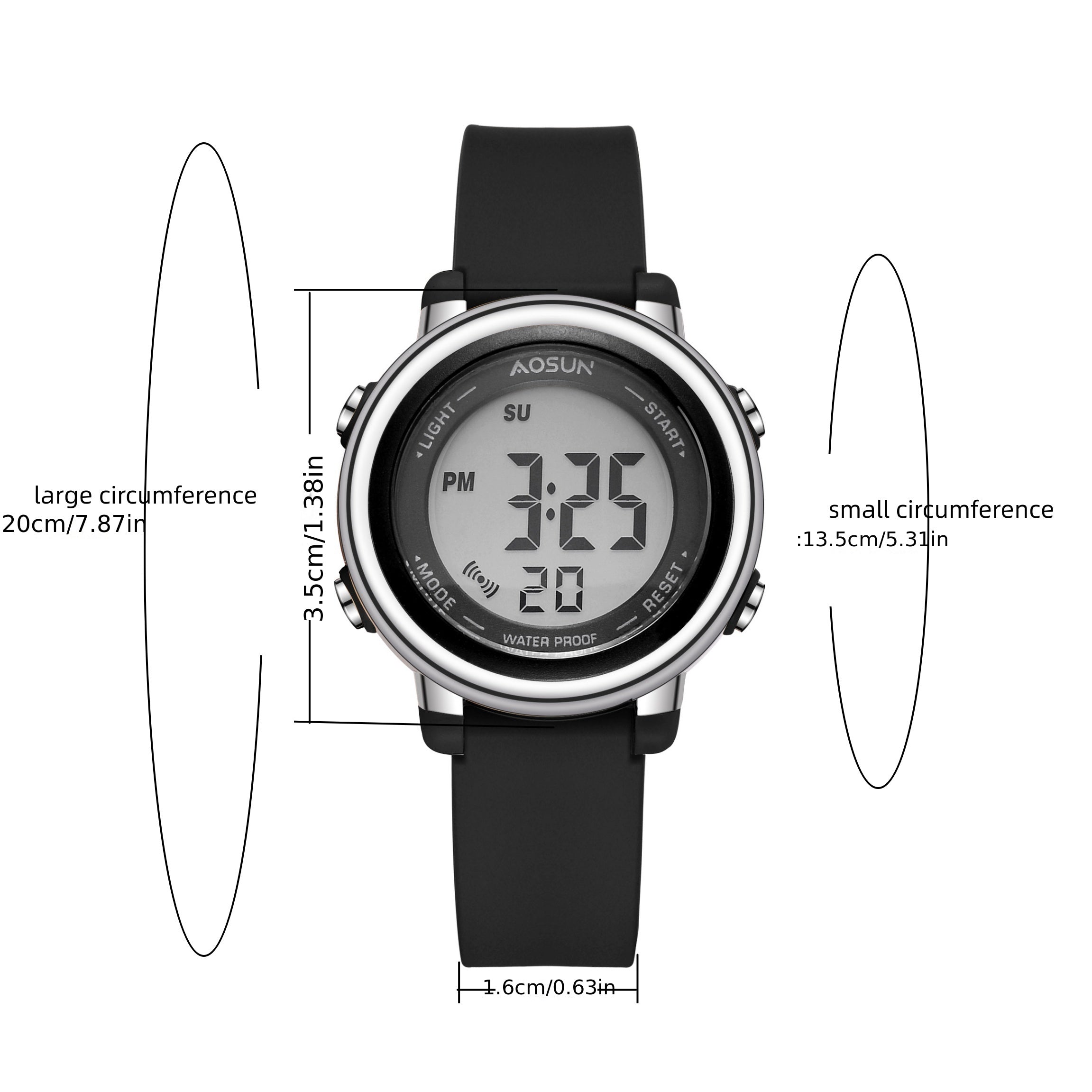 LED Electronic Wristwatch Waterproof Decorative Accessories Gift