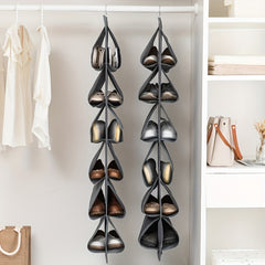 Hanging Shoes Storage Bags Double Layer Durable Space Saving Organizer