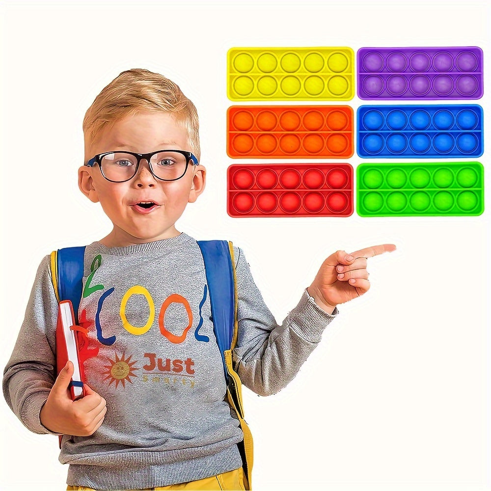 6pcs Ten Frames Math Games Numbers Counting Learning Toys Push Bubble Fidget