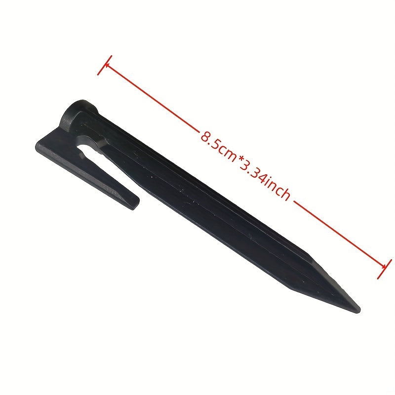 10pcs Plastic Tent Stakes for Secure Tent Anchoring in Any Terrain