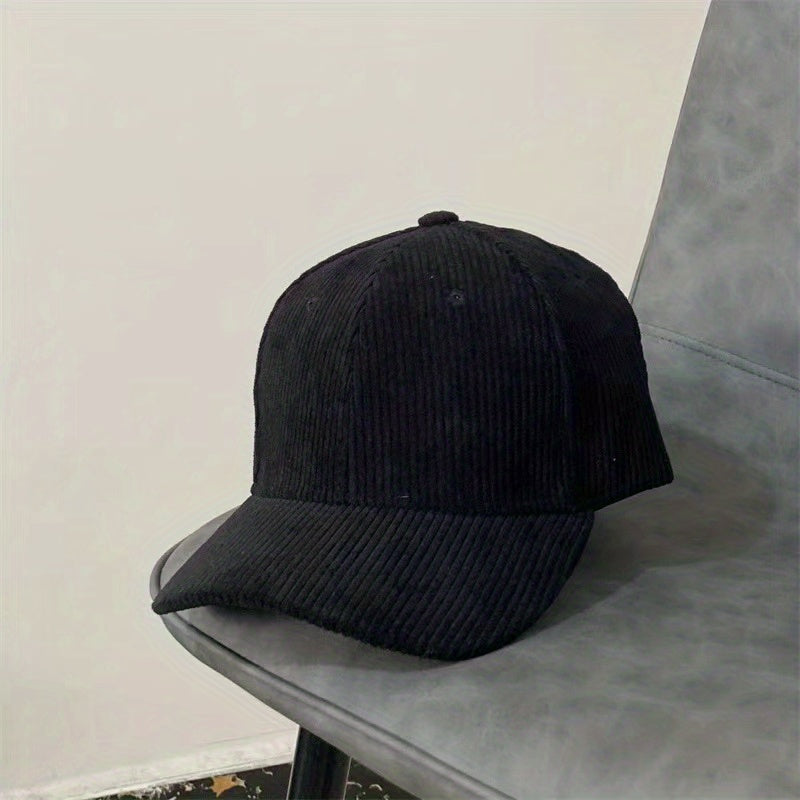 Adjustable Corduroy Baseball Cap for Outdoor Sport