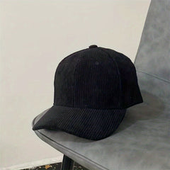 Adjustable Corduroy Baseball Cap for Outdoor Sport