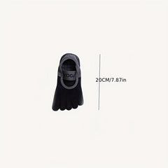 2pcs Women's Non slip Five Finger Yoga Socks Sweat Absorbing
