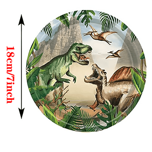 Dinosaur Birthday Party Supplies - Plates, Napkins, Forks