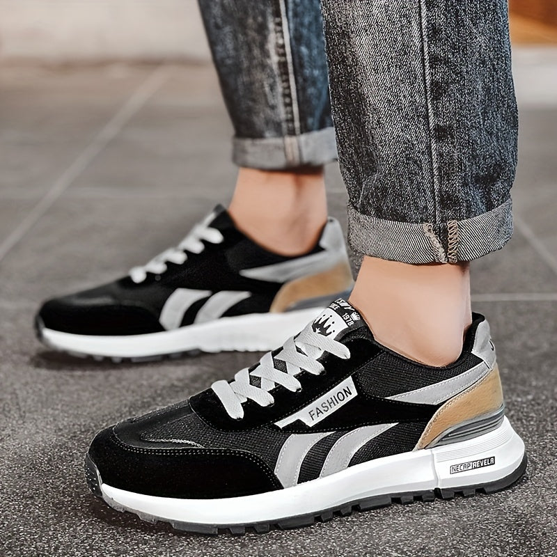 Men's Lace up Sneakers Casual Walking Shoes Comfortable Low Top