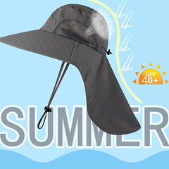 Men's Wide Brim Fishing Hat UV Protection Quick Dry Breathable