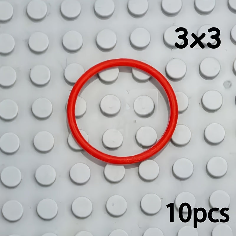 10pcs Rubber Bands for MOC Building Blocks Compatible with 85543 85544 85546