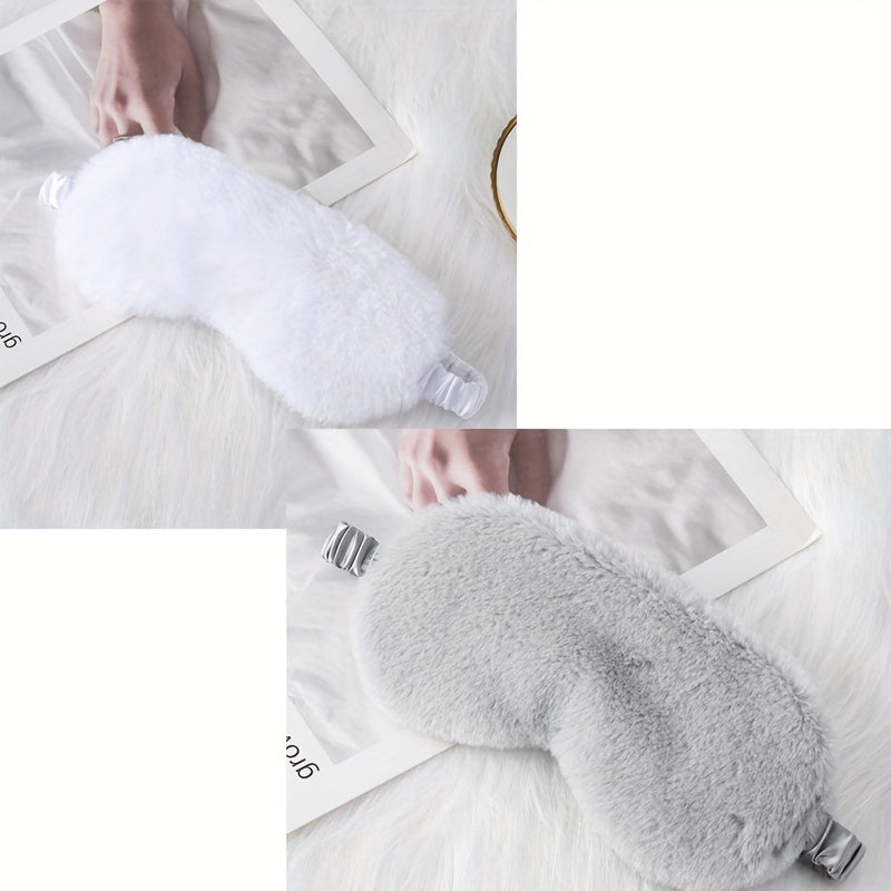 Winter Plush Sleep Eye Mask Blackout Breathable Comfortable Rest