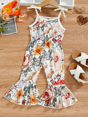 Floral Print Cami Jumpsuit for Baby Girls