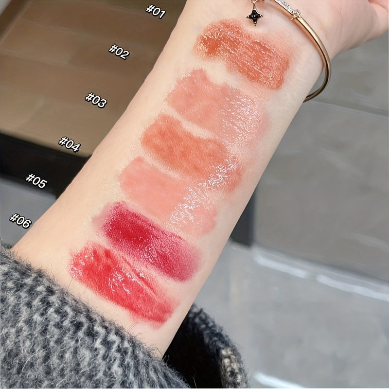 Lip Gloss Milk Tea Watermelon Lustrous Dewy Finish Plumping Moisturizing