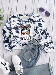 Tie Dye Portrait Long Sleeve Sweatshirt