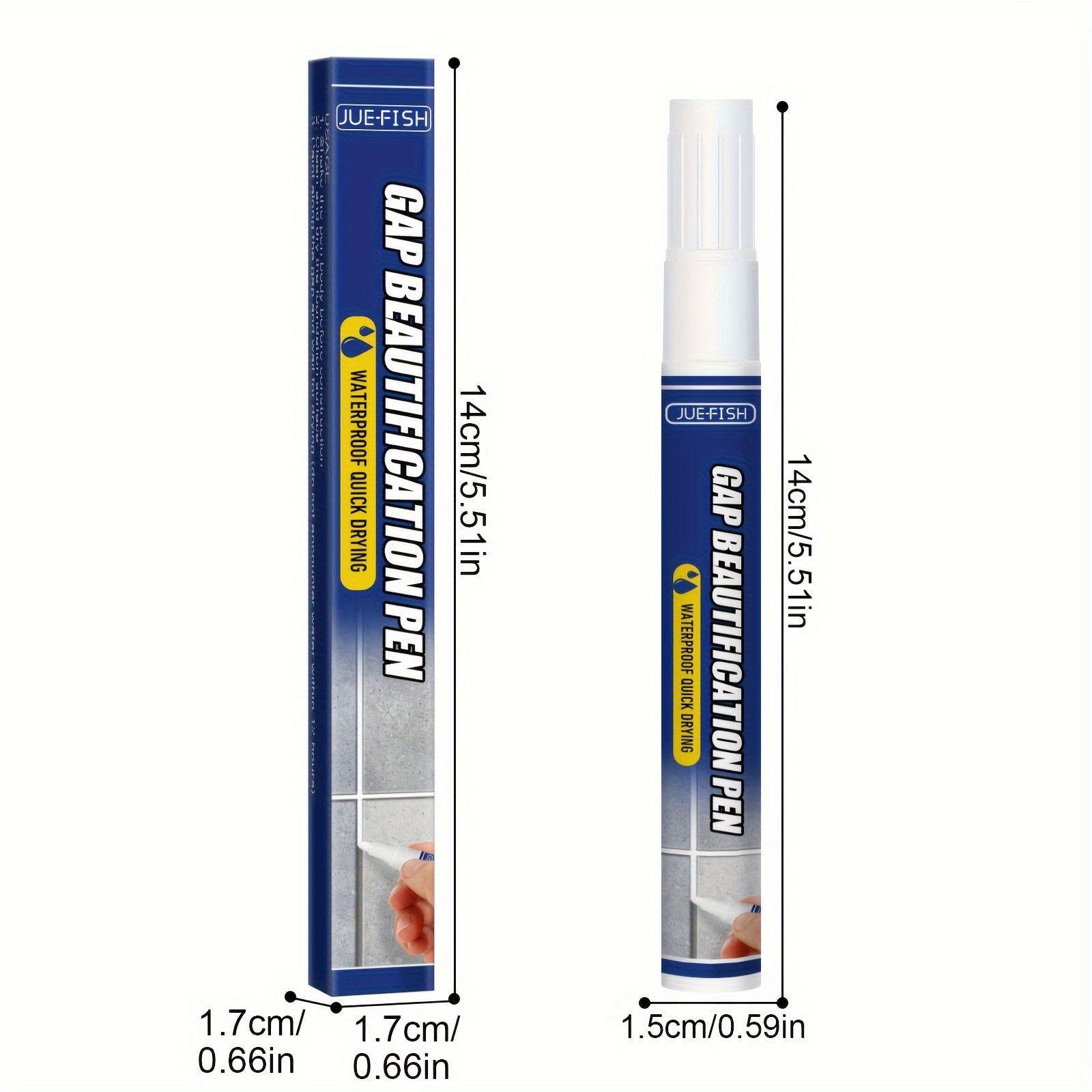 Grout Pen for Beautifying & Waterproofing Floor, Sink, and Tile Gaps