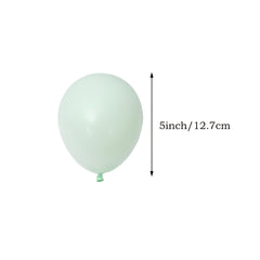 60pcs Macaron Mint Green Balloons for Party Decorations
