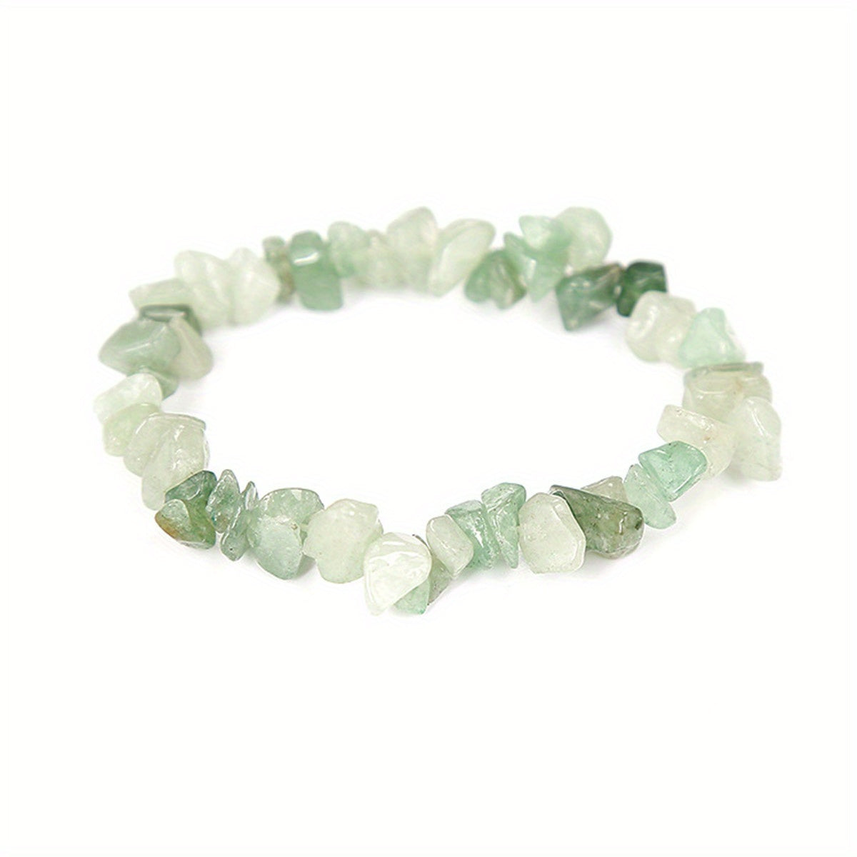 Irregular Crystal Gravel Beaded Bracelet with Elastic Rope for Girls