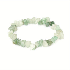 Irregular Crystal Gravel Beaded Bracelet with Elastic Rope for Girls