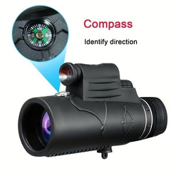 12x50 HD Telescope BAK4 w/ Spotlight, Camping Bird Watching Concerts
