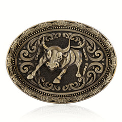 Cowboy Belt Buckle Bull Head Novelty Buckle
