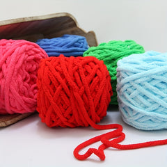 Ice Strip Thread Thick Wool Yarn Ball DIY Crochet Slipper Thread