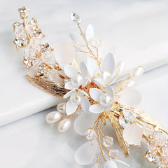 Faux Pearl Hair Clips Crystal Beaded Hair Accessories