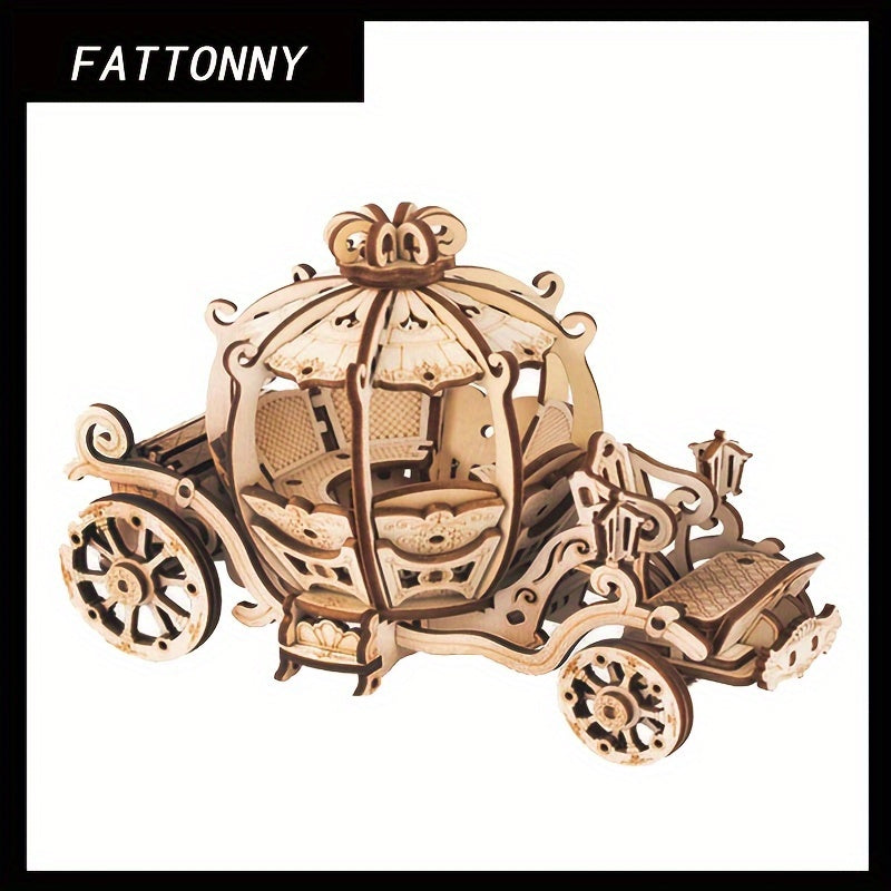 3D Pumpkin Car Jigsaw Puzzle Model High Difficulty Building Bloc