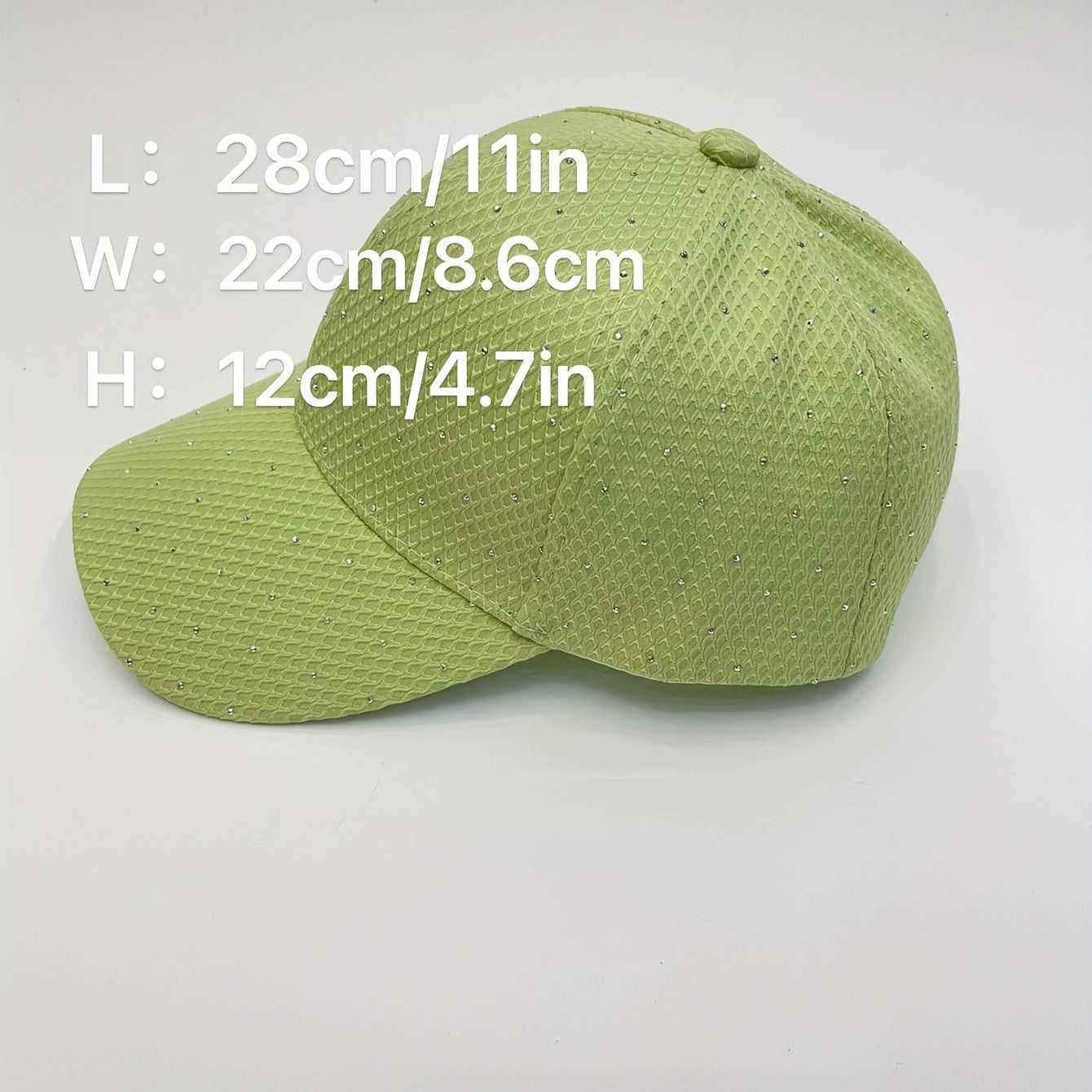 Rhinestone Decor Baseball Cap Lightweight Sun Hat