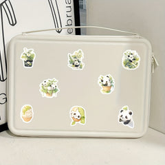 64pcs Cartoon Panda Stickers Pack For Kids Laptop Bike Decoration