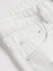 Boys Ripped Jeans Skinny Slim Fit Washed Denim Long Pants Kids Clothing
