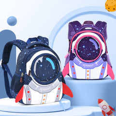 3D Rocket Kids Backpack Anti lost Astronauts School Bags Waterproof Neoprene Bag