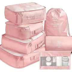 7-Piece Travel Storage Bag Set for Clothes Luggage Sorting
