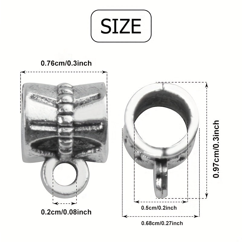 Ancient Silvery Alloy Charms Jewelry Connectors Spacer Beads Bracelet Accessorie