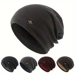 Thickened Warm Woolen Knitted Hat for Outdoor Cycling Skiing