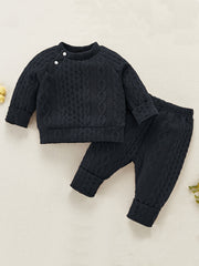 Toddler Baby Long Sleeve Sweatshirt & Pants Set