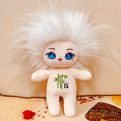 Multicolored Hair Plush Cartoon Doll - Birthday Gift