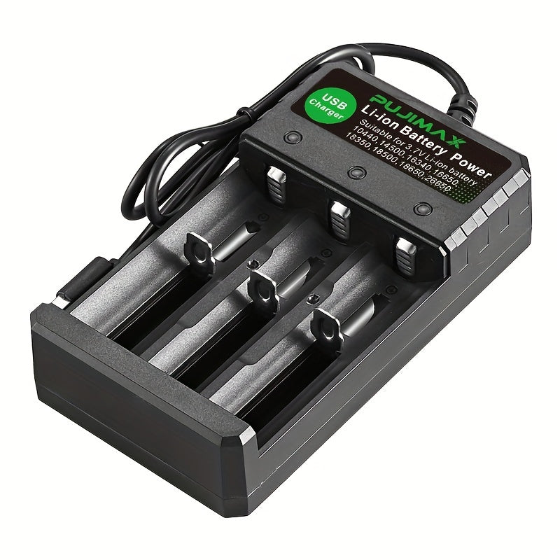 PUJIMAX 3 Slot Smart Lithium Charger