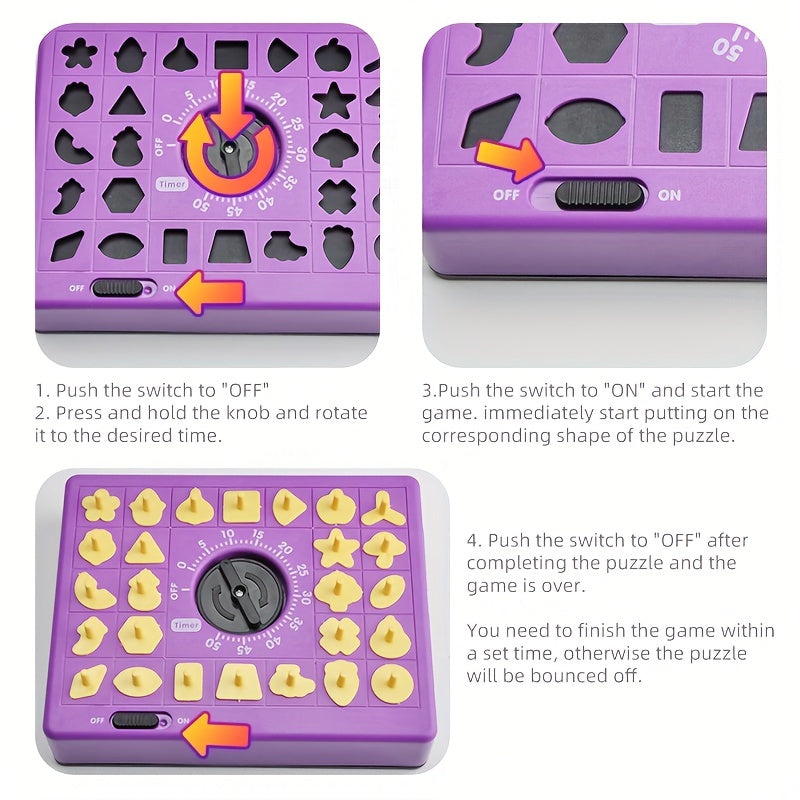 Winning Fingers Shape Toy Puzzle Game Pop Up Board Game
