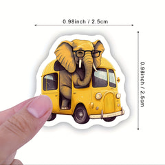 500pcs Elephant Stickers Scrapbook Journal Laptop Bumper Skateboard Cartoon