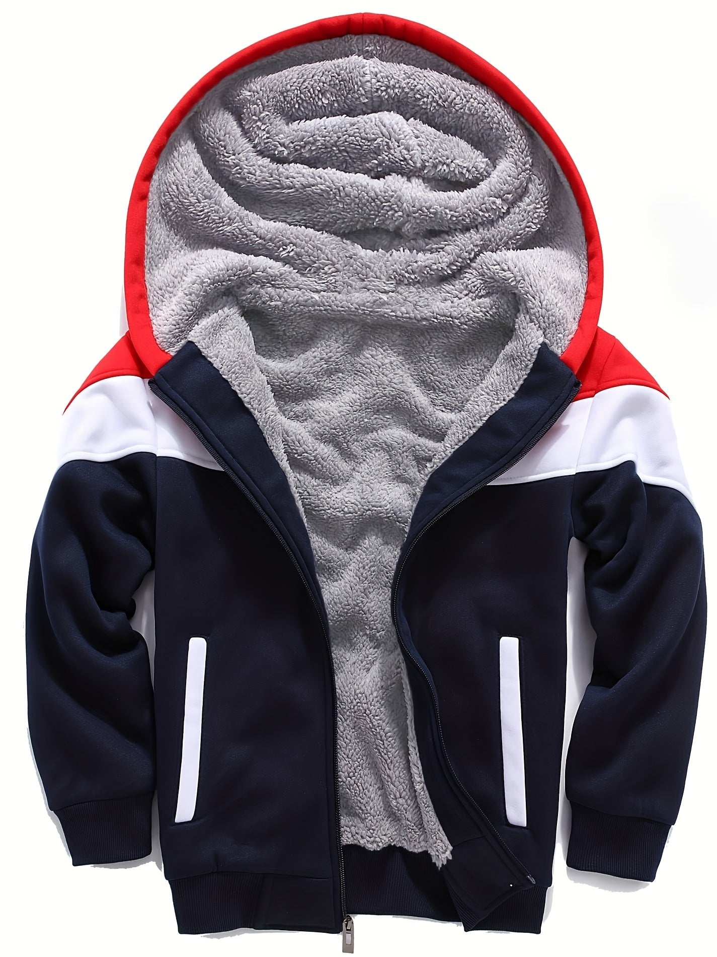 Boys Fleece Zip Up Jacket for Spring & Fall