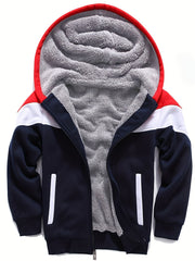 Boys Fleece Zip Up Jacket for Spring & Fall