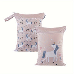 2pcs Washable Wet Dry Bag for Gym Beach Pool Portable Storage Bag